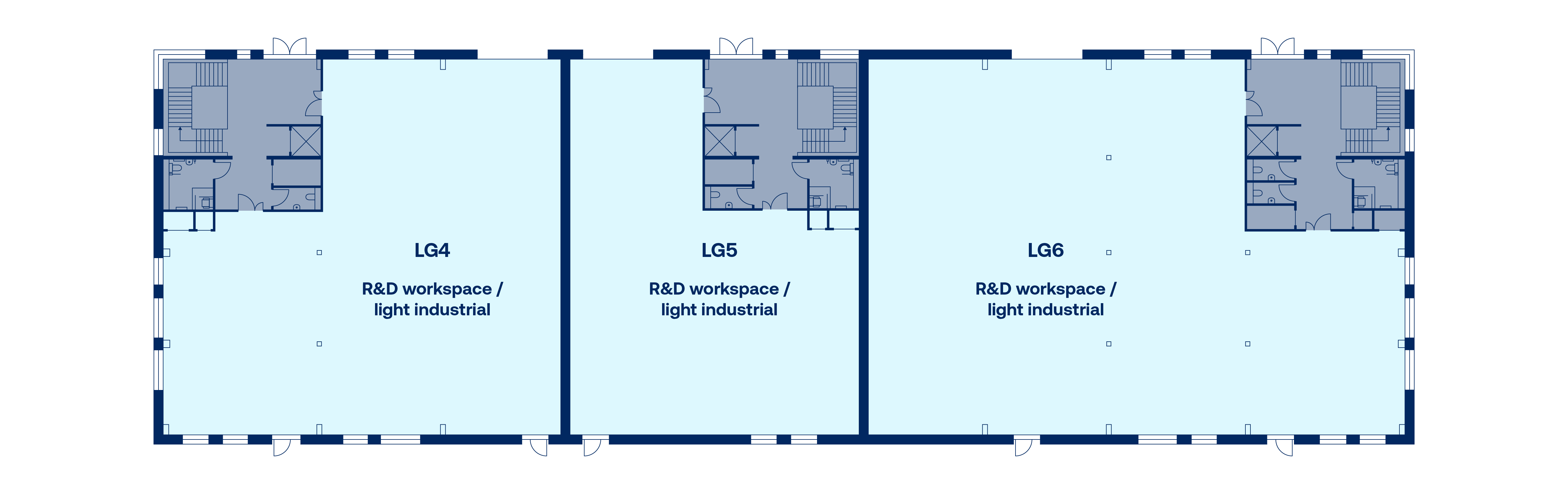 LG4—LG6 ground floor plan